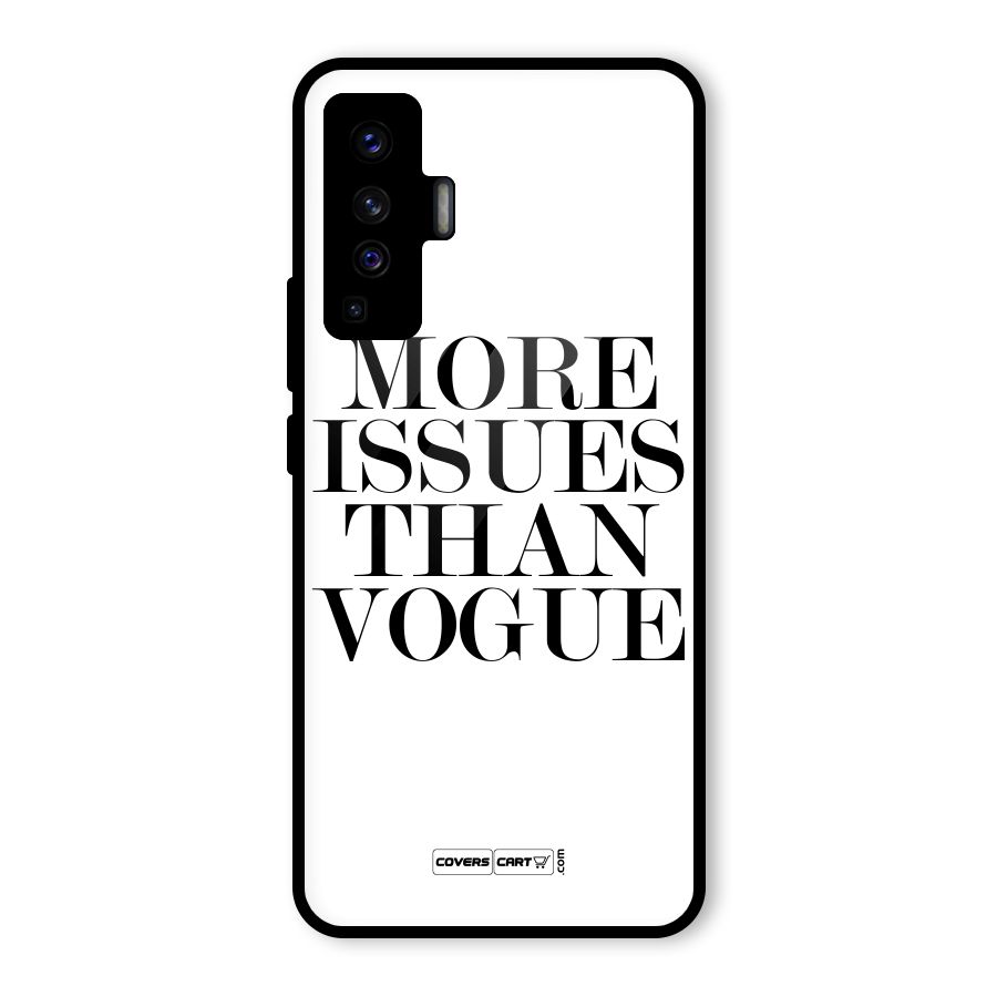 More Issues than Vogue (White) Glass Back Case for Vivo X50