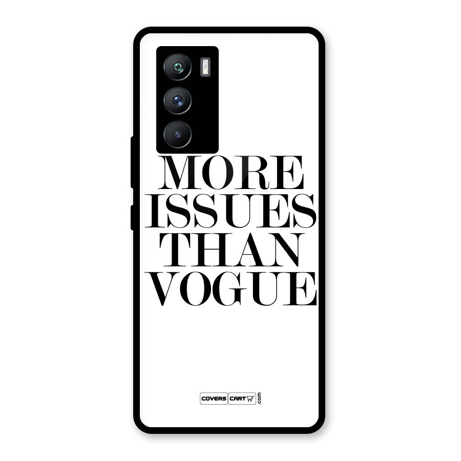 More Issues than Vogue (White) Glass Back Case for Vivo iQOO 9 SE