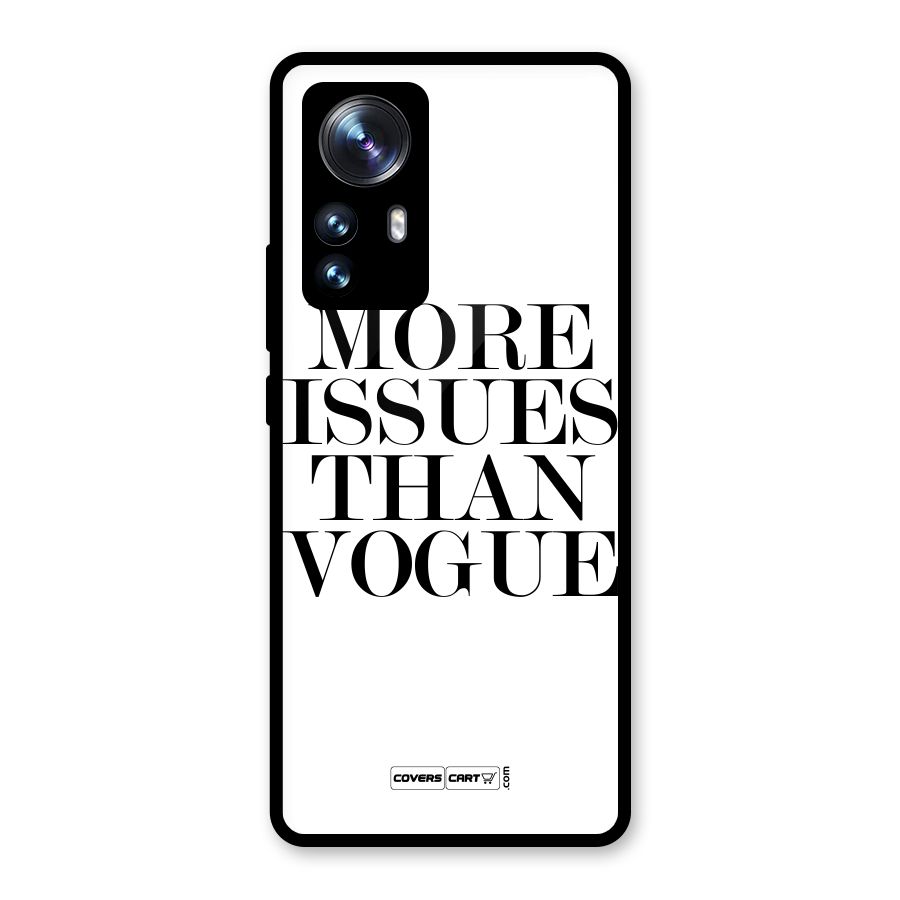 More Issues than Vogue (White) Glass Back Case for Xiaomi 12 Pro