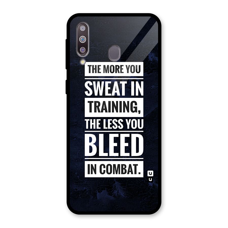 More You Sweat Less You Bleed Glass Back Case for Galaxy M30