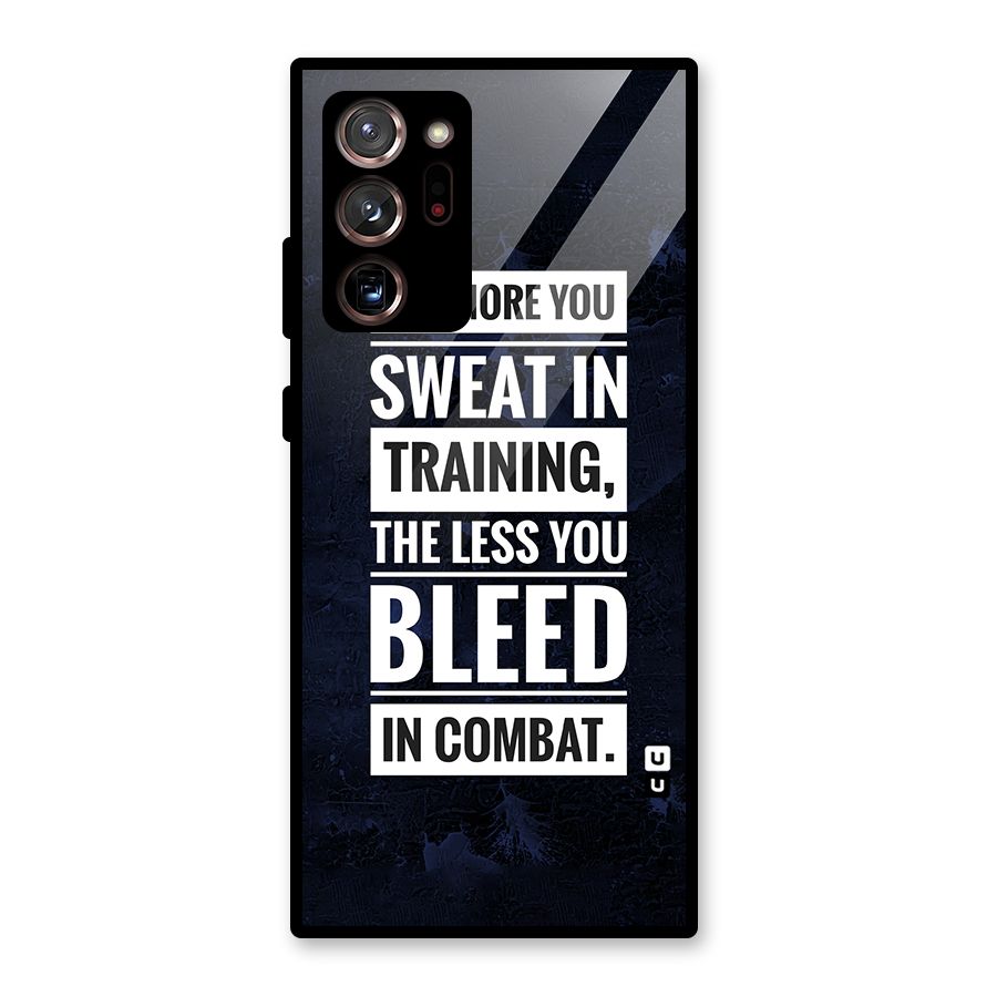 More You Sweat Less You Bleed Glass Back Case for Galaxy Note 20 Ultra 5G