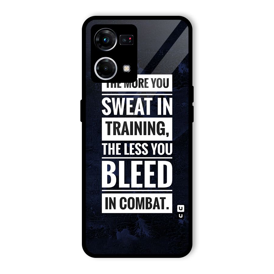 More You Sweat Less You Bleed Glass Back Case for Oppo F21s Pro 4G