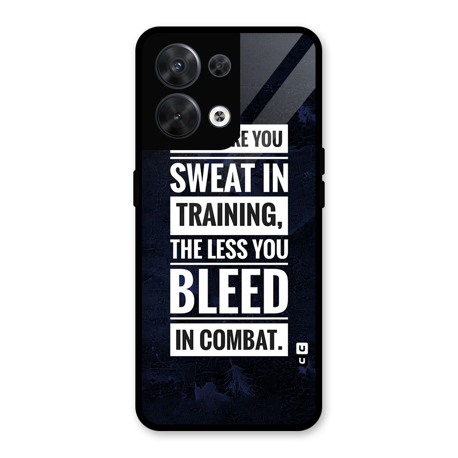 More You Sweat Less You Bleed Glass Back Case for Oppo Reno8 5G
