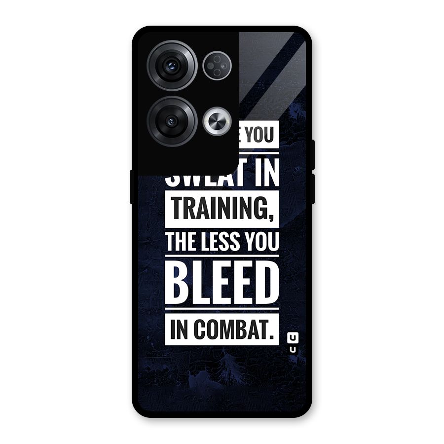 More You Sweat Less You Bleed Glass Back Case for Oppo Reno8 Pro 5G