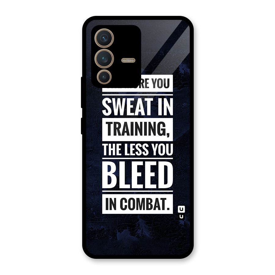 More You Sweat Less You Bleed Glass Back Case for Vivo V23 5G