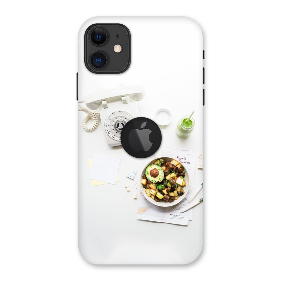 Morning Breakfast Back Case for iPhone 11 Logo Cut