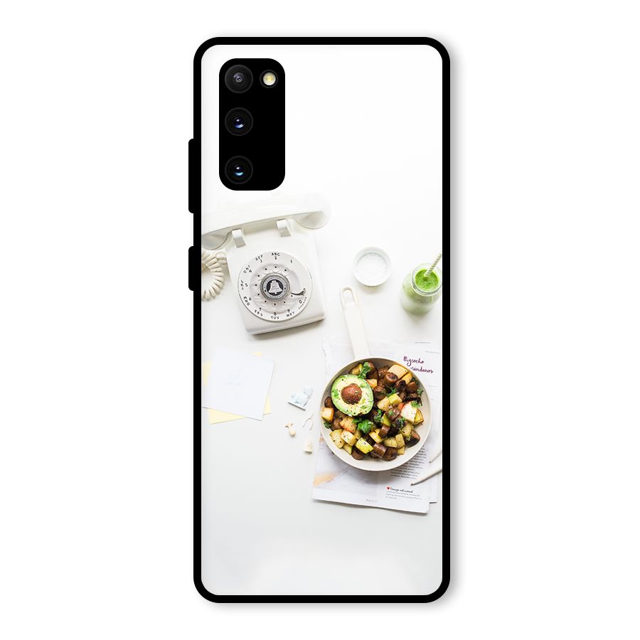 Morning Breakfast Glass Back Case for Galaxy S20 FE 5G