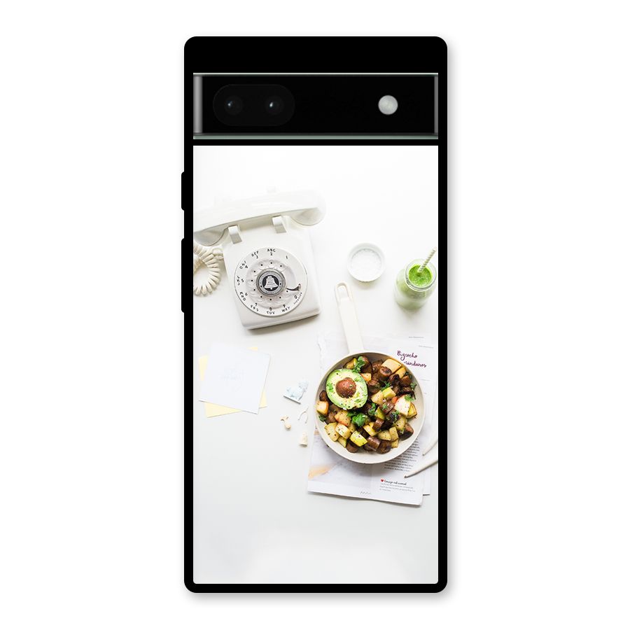 Morning Breakfast Glass Back Case for Google Pixel 6a