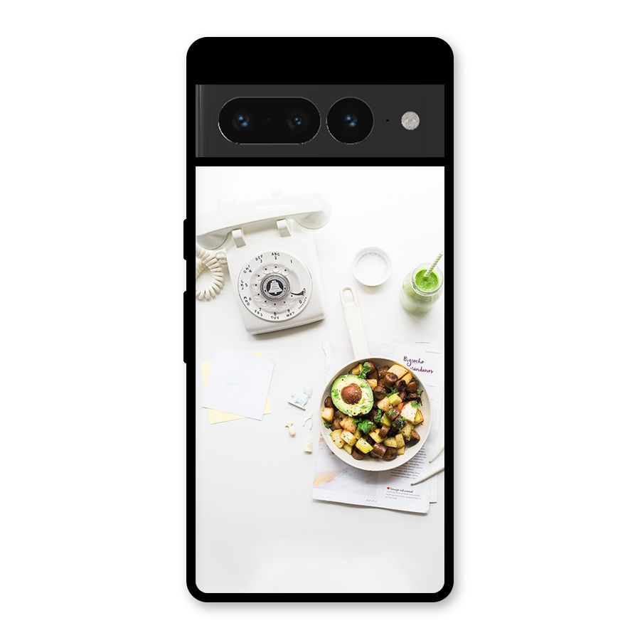 Morning Breakfast Glass Back Case for Google Pixel 7 Pro