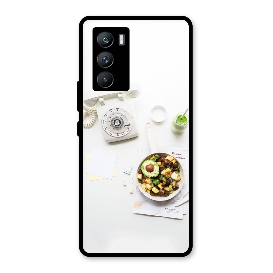 Morning Breakfast Glass Back Case for Vivo iQOO 9 SE