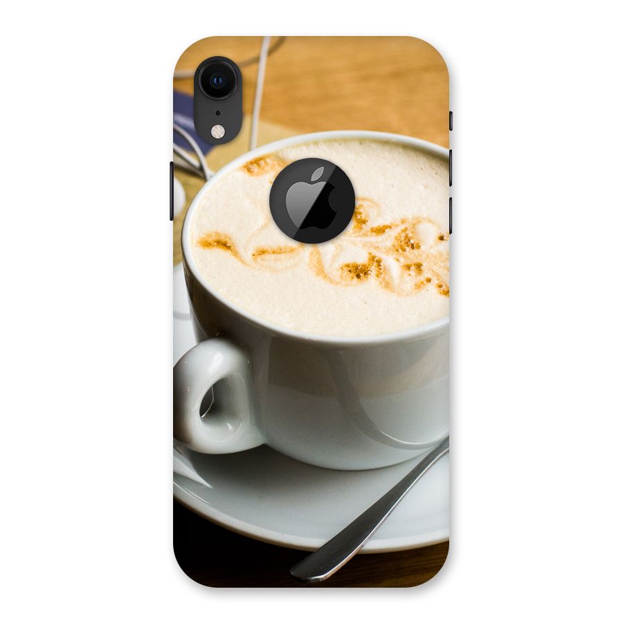 Morning Coffee Back Case for iPhone XR Logo Cut