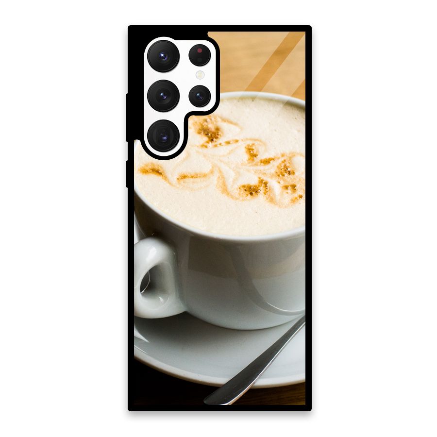 Morning Coffee Glass Back Case for Galaxy S22 Ultra 5G