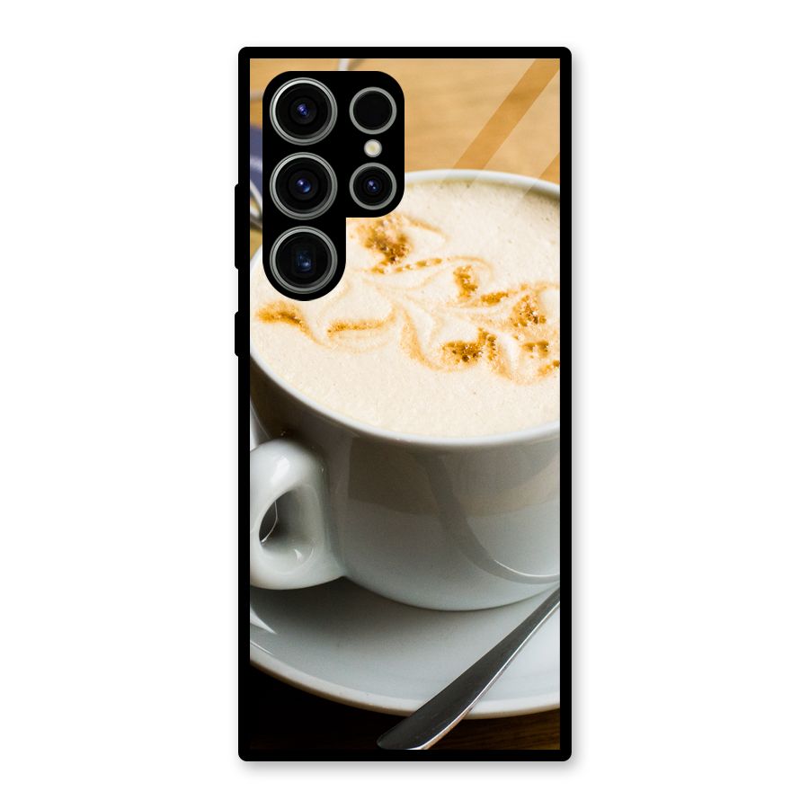 Morning Coffee Glass Back Case for Galaxy S23 Ultra