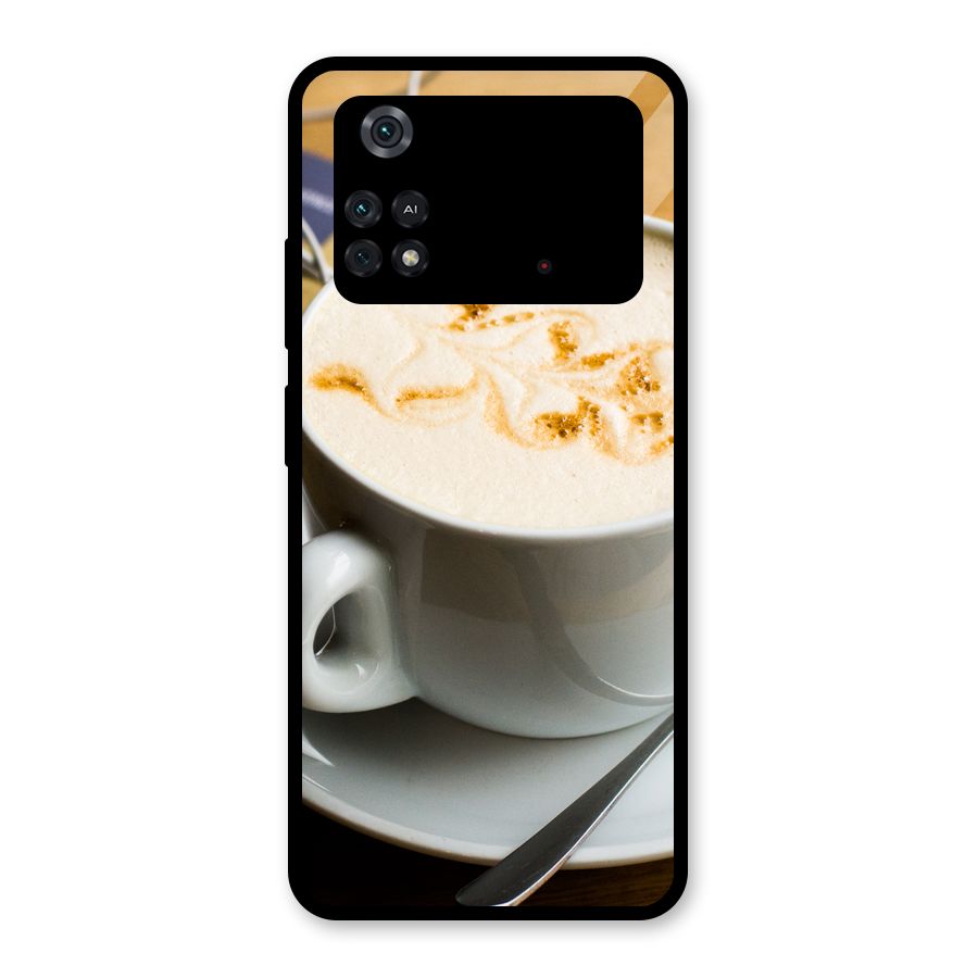 Morning Coffee Glass Back Case for Poco M4 Pro 4G