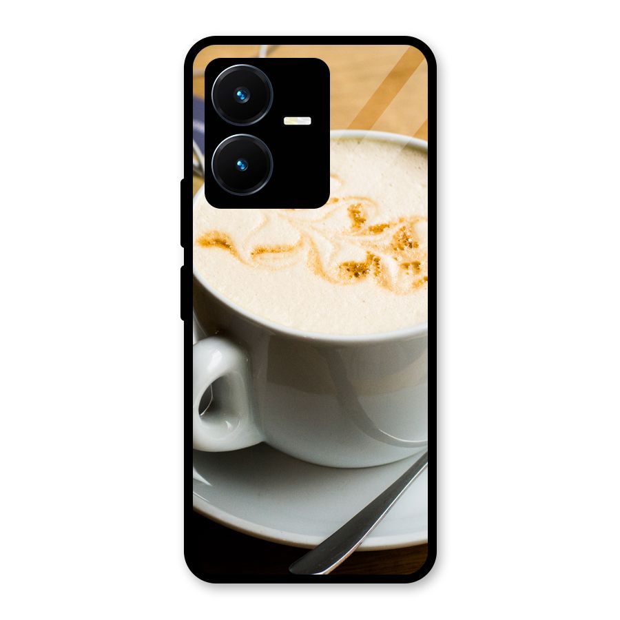 Morning Coffee Glass Back Case for Vivo Y22