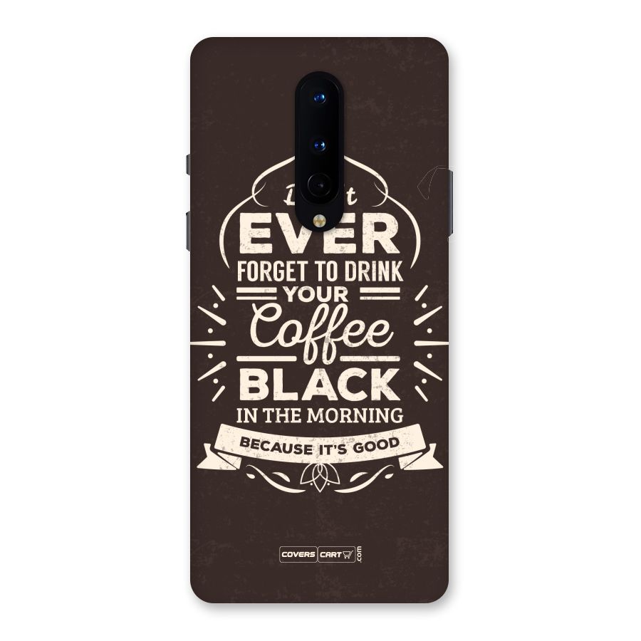 Morning Coffee Love Back Case for OnePlus 8