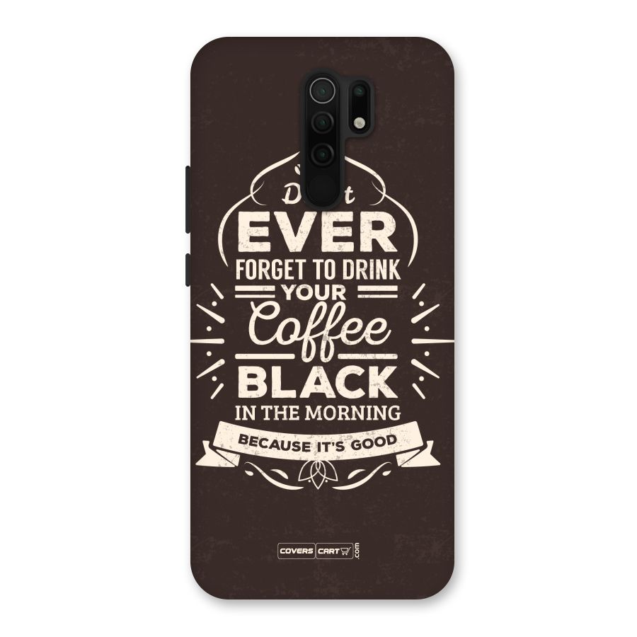 Morning Coffee Love Back Case for Poco M2