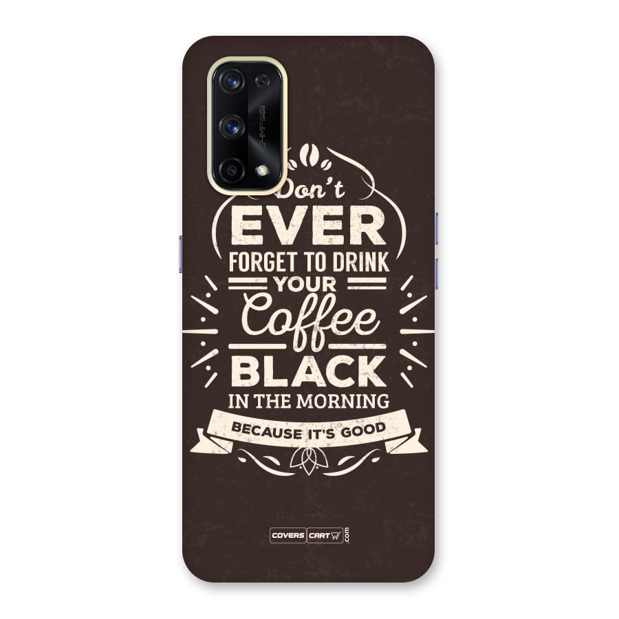 Morning Coffee Love Glass Back Case for Realme X7 Pro