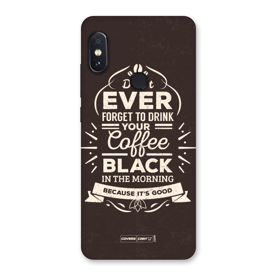 Morning Coffee Love Back Case for Redmi Note 5 Pro
