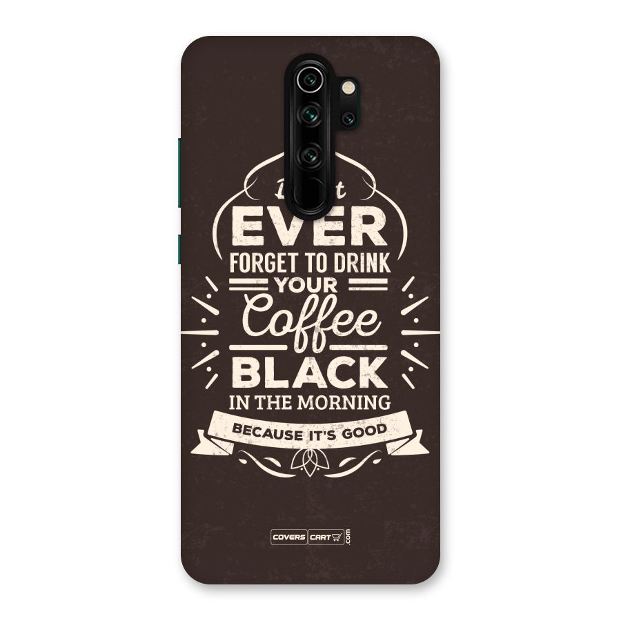 Morning Coffee Love Back Case for Redmi Note 8 Pro