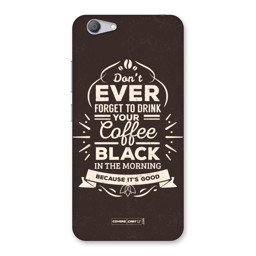 Morning Coffee Love Back Case for Vivo Y53