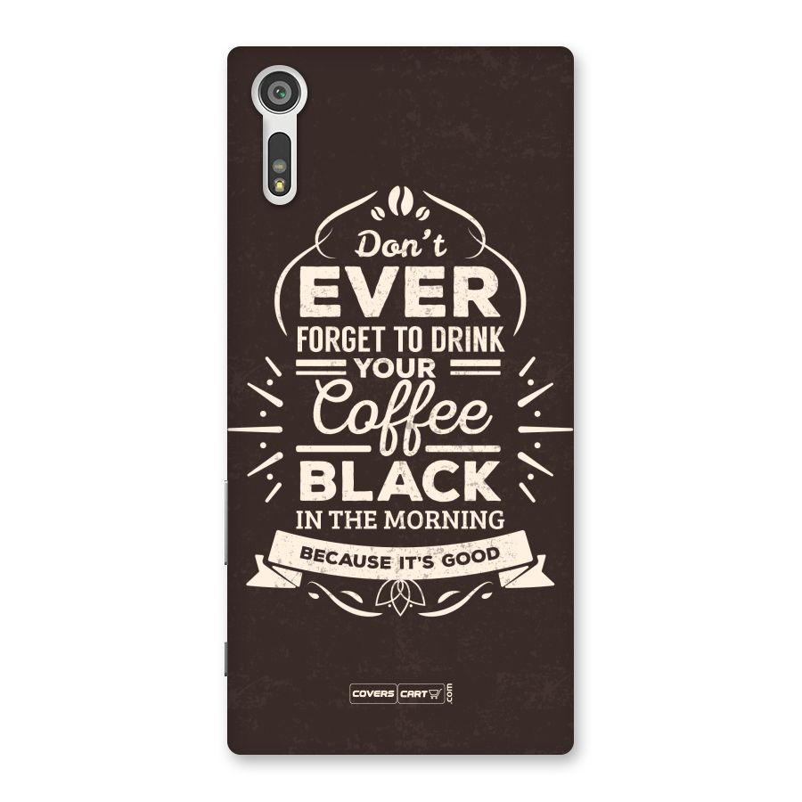 Morning Coffee Love Back Case for Xperia XZ