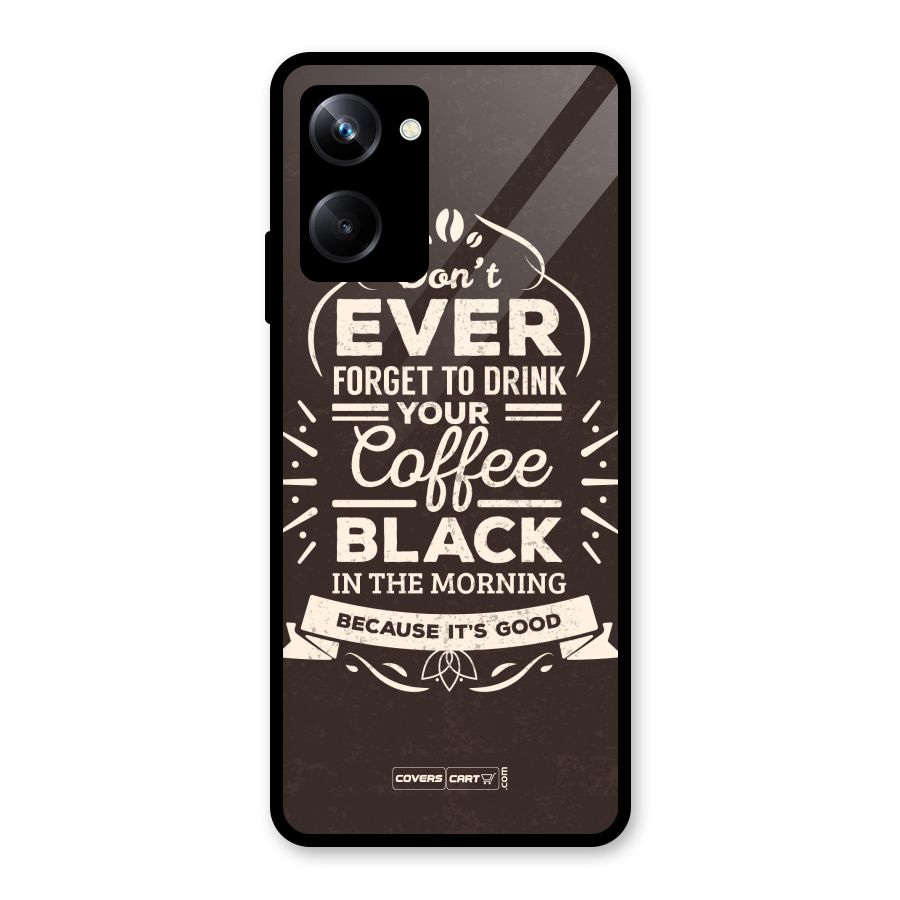 Morning Coffee Love Glass Back Case for Realme 10 Pro