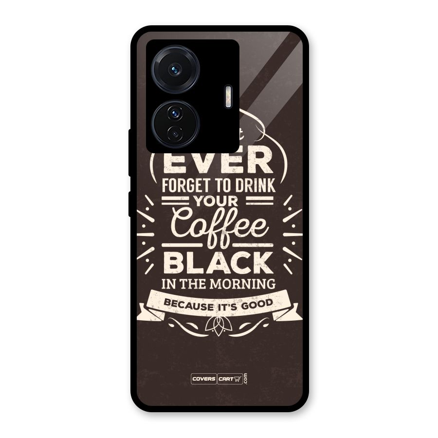 Morning Coffee Love Glass Back Case for Vivo T1 Pro