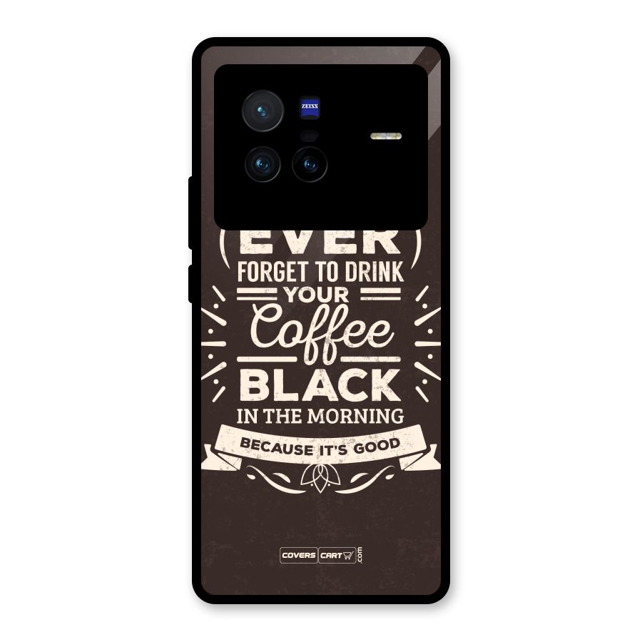 Morning Coffee Love Glass Back Case for Vivo X80