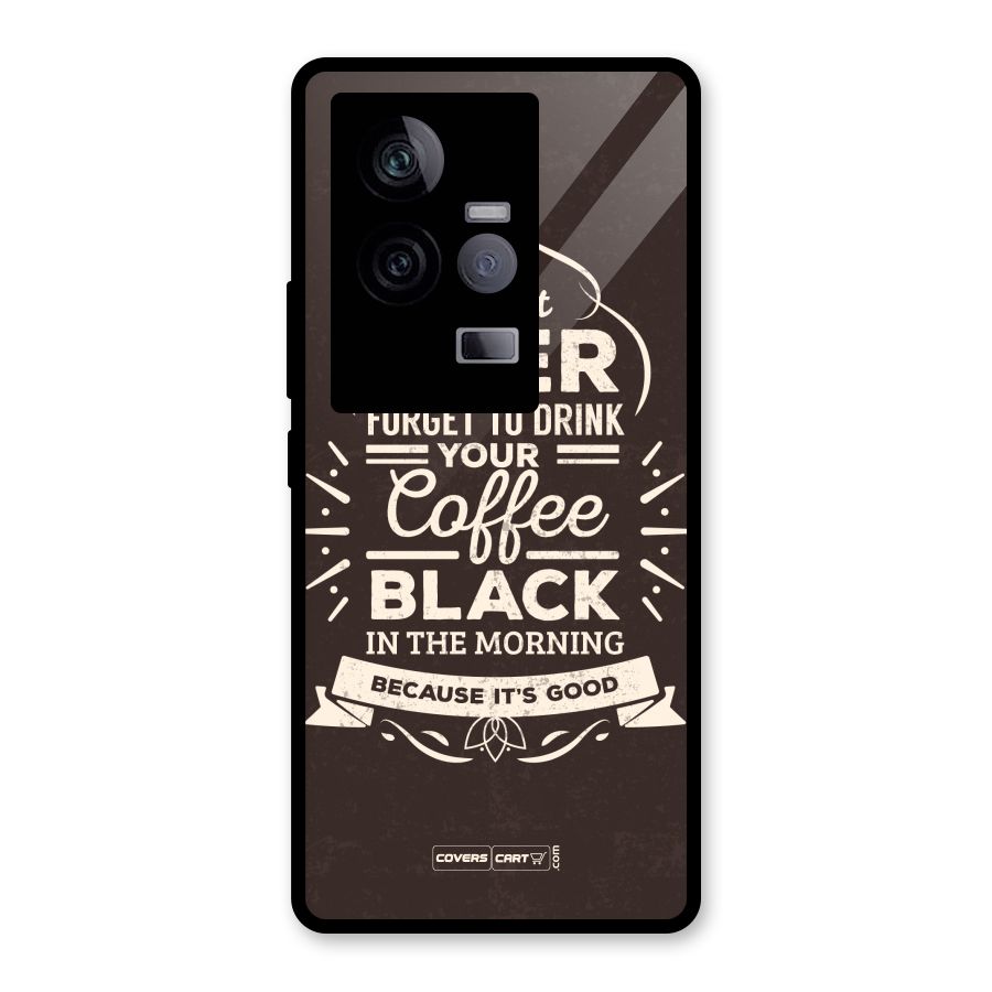 Morning Coffee Love Glass Back Case for Vivo iQOO 11 5G