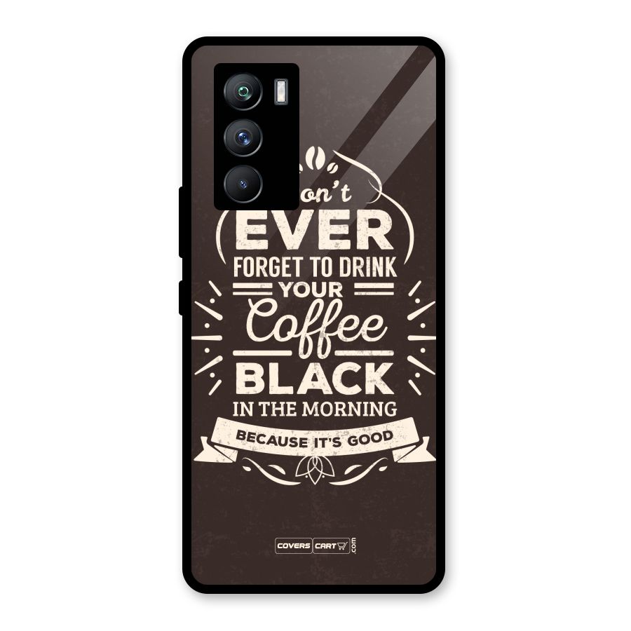Morning Coffee Love Glass Back Case for Vivo iQOO 9 SE