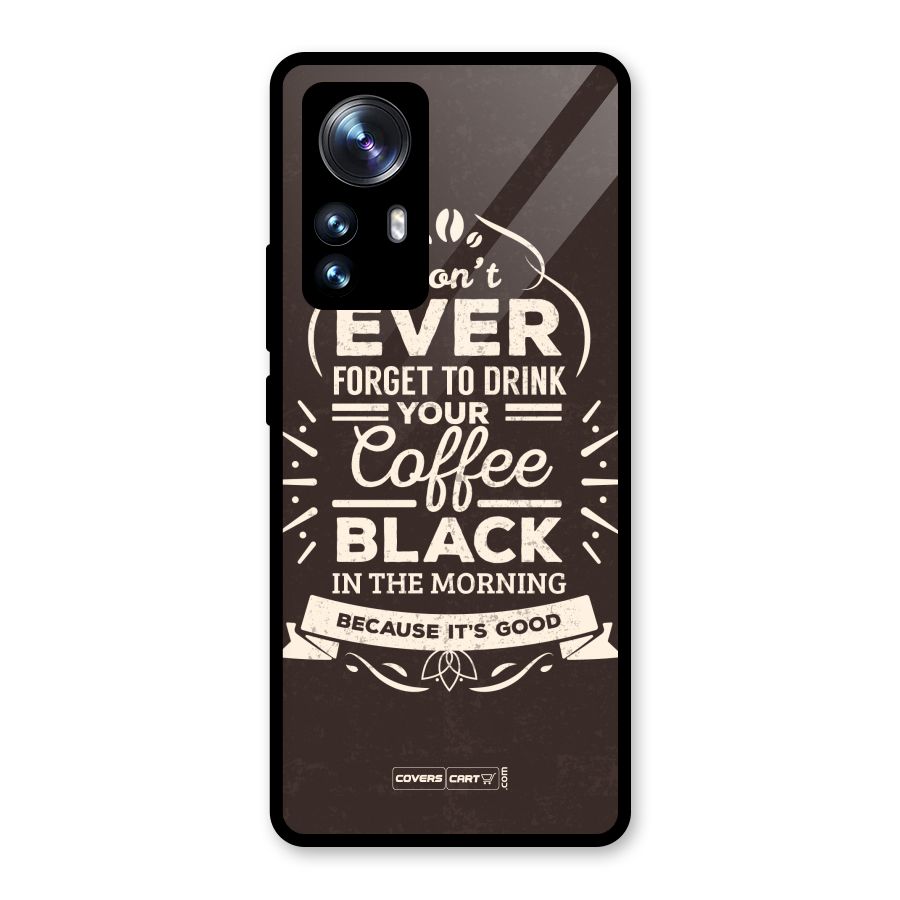 Morning Coffee Love Glass Back Case for Xiaomi 12 Pro
