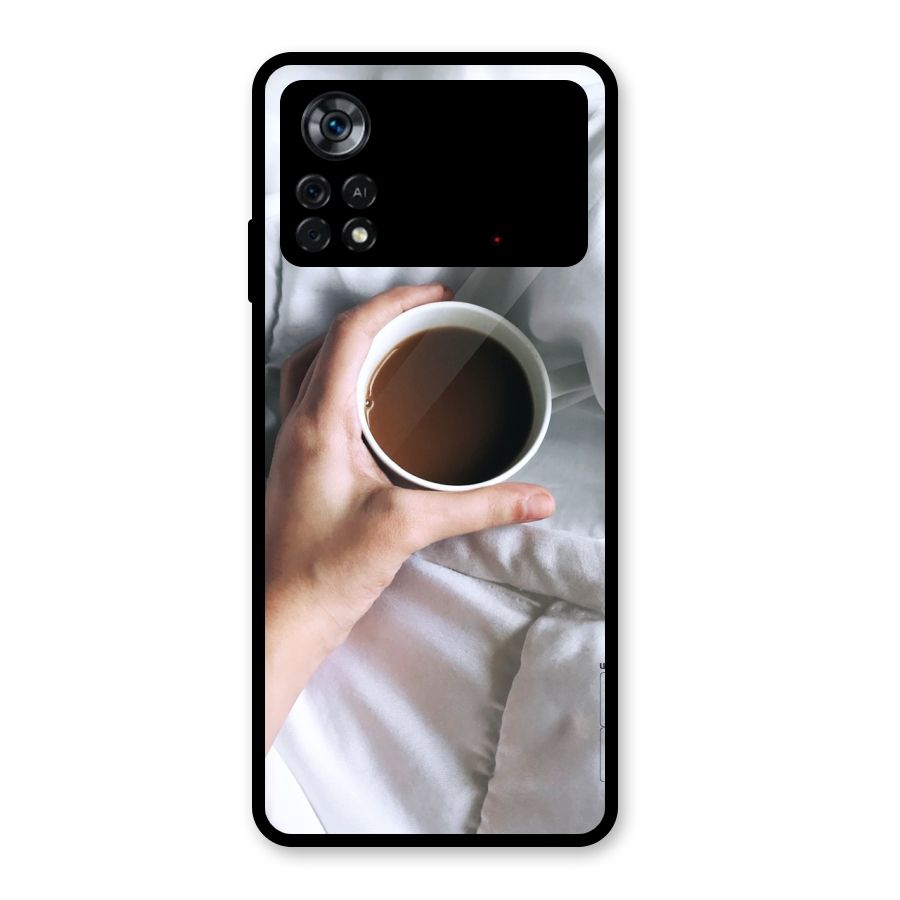 Morning Mocha Glass Back Case for Poco X4 Pro 5G