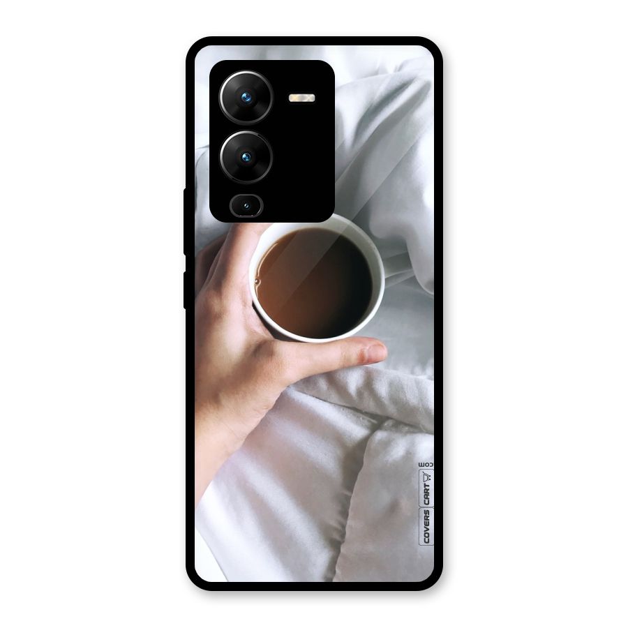 Morning Mocha Glass Back Case for Vivo V25 Pro