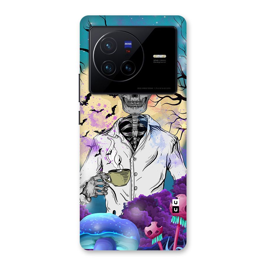Morning Tea Skull Back Case for Vivo X80