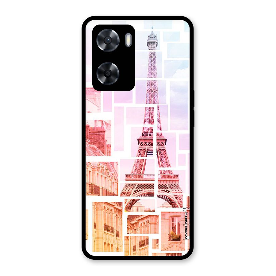 Mosiac City Glass Back Case for Oppo A57 2022