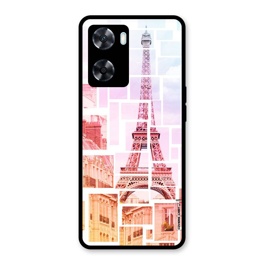 Mosiac City Glass Back Case for Oppo A77
