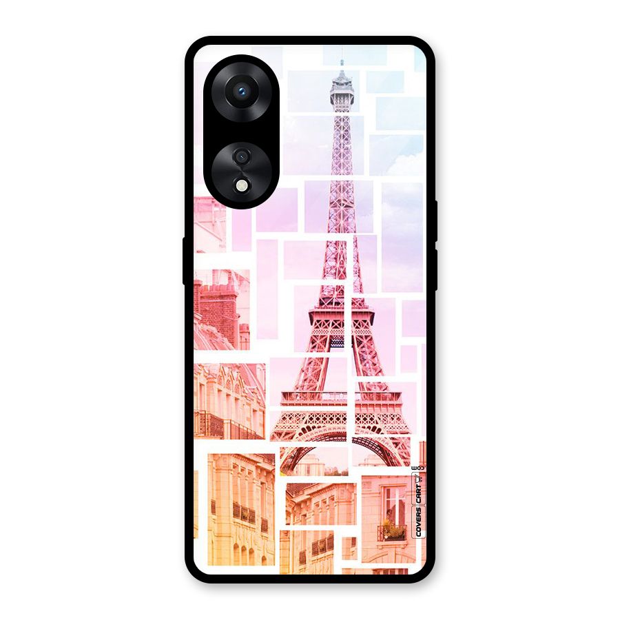 Mosiac City Glass Back Case for Oppo A78