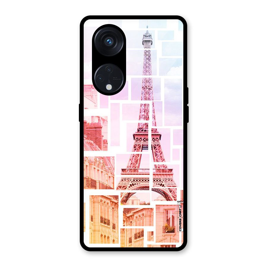 Mosiac City Glass Back Case for Reno8 T 5G