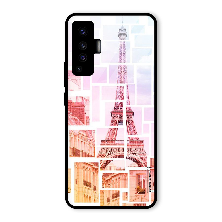 Mosiac City Glass Back Case for Vivo X50