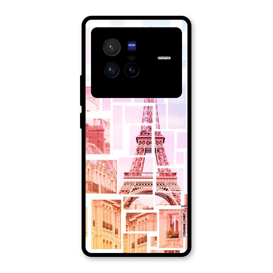 Mosiac City Glass Back Case for Vivo X80