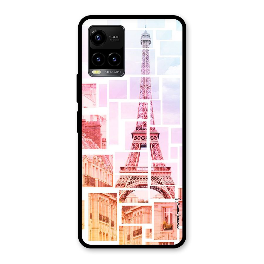Mosiac City Glass Back Case for Vivo Y21T