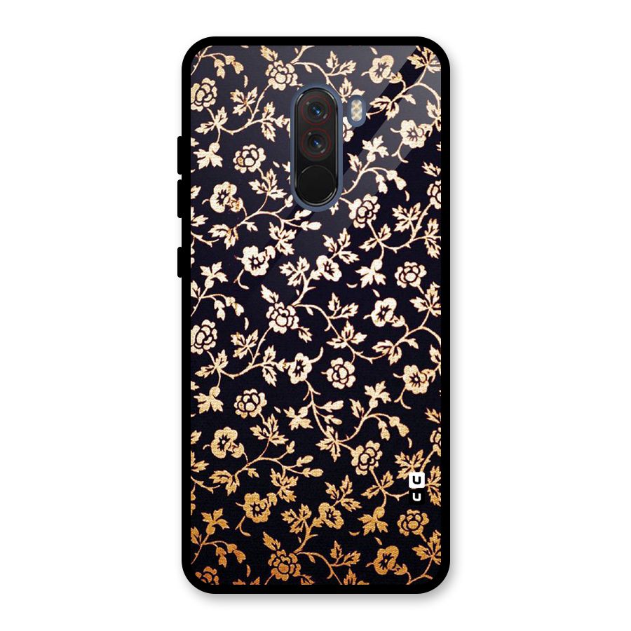 Most Beautiful Floral Glass Back Case for Poco F1