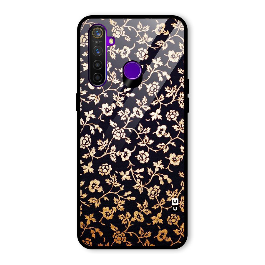 Most Beautiful Floral Glass Back Case for Realme 5 Pro