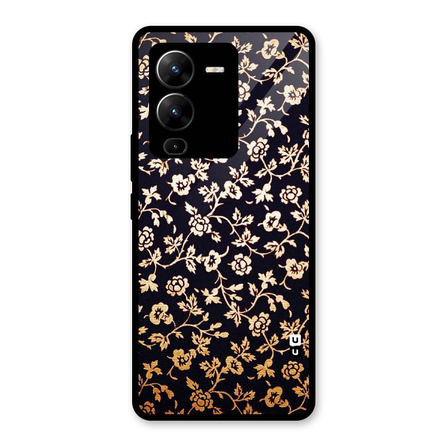 Most Beautiful Floral Glass Back Case for Vivo V25 Pro