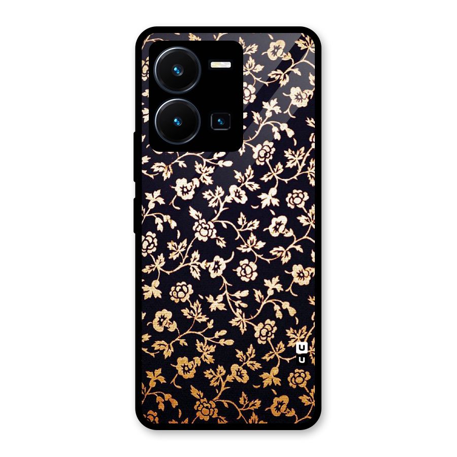 Most Beautiful Floral Glass Back Case for Vivo Y35