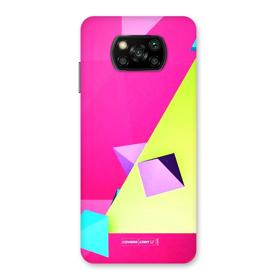Motion Triangles Back Case for Poco X3