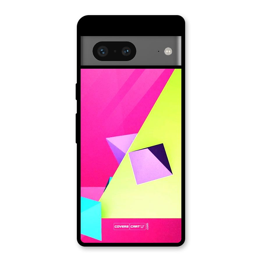 Motion Triangles Glass Back Case for Google Pixel 7