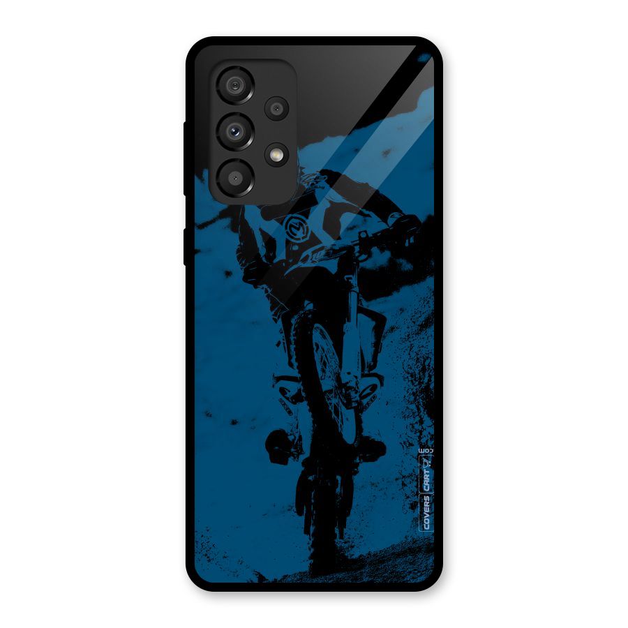 Moto Combat Glass Back Case for Galaxy A33 5G