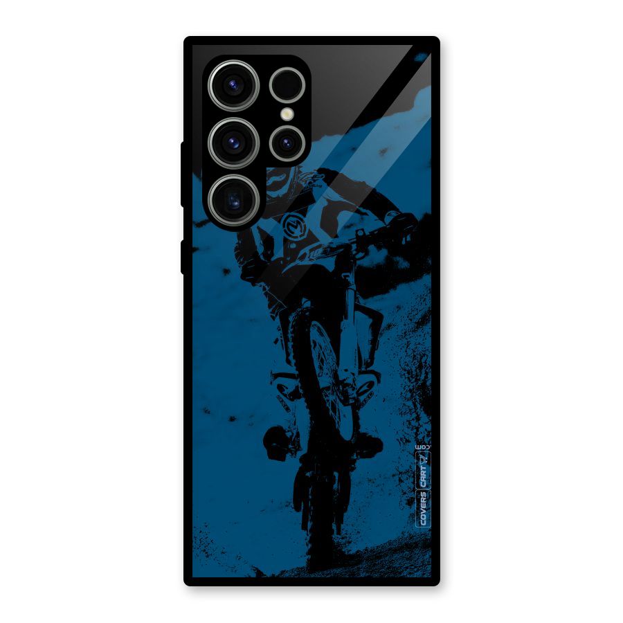 Moto Combat Glass Back Case for Galaxy S23 Ultra